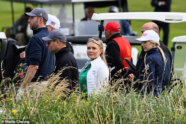 White House Press Secretary Karoline Leavitt was also there for the event