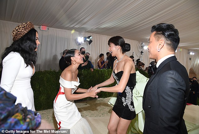 Her outfit was put together by designer Brother Vellies