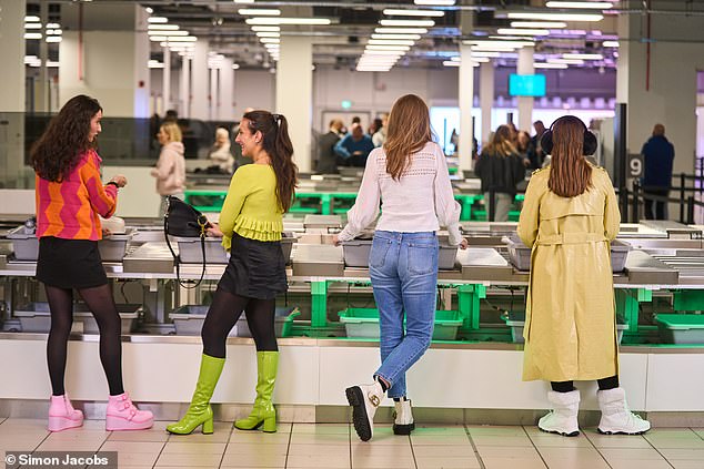 Some airports have begun lifting the 100ml restriction on hand luggage liquids (stock picture)