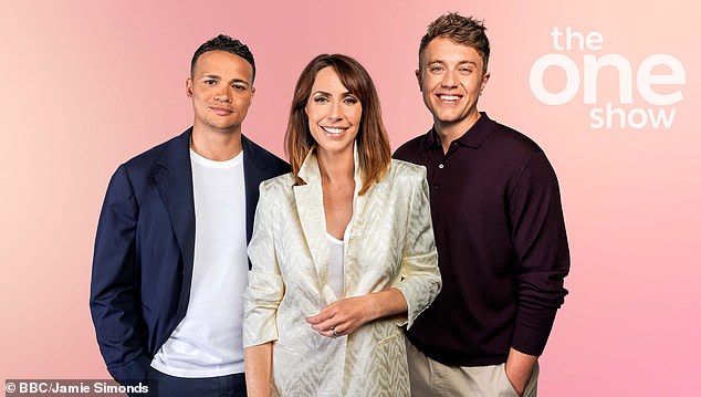 Someone who was oblivious to the complaints was Welsh presenter Alex, who used to host The One Show alongside Jenas (Seen together with Roman Kemp)