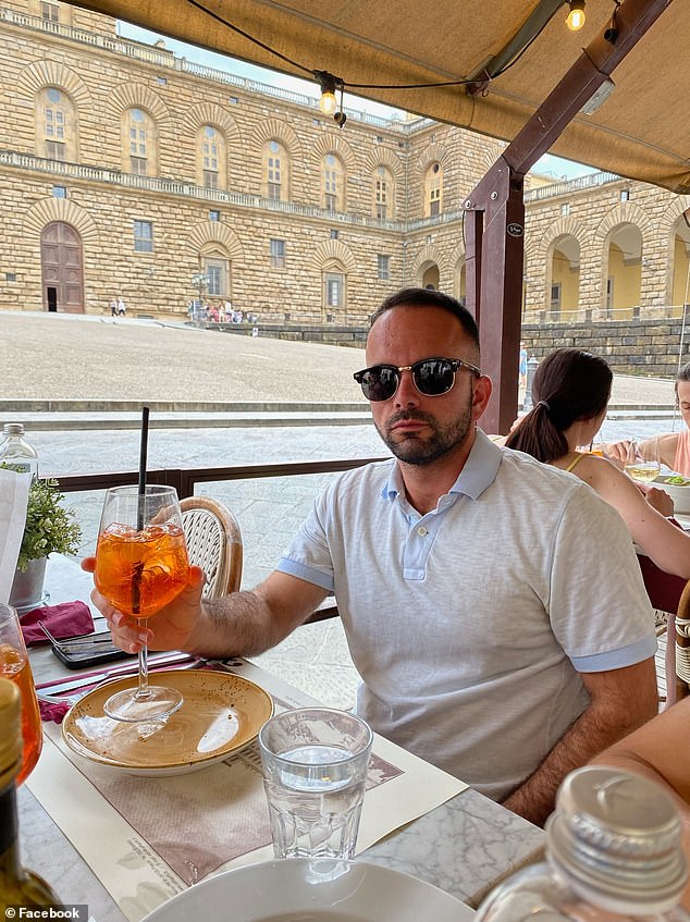 Nick Pellegrino, 29, was left fighting for his life after being stabbed in the neck by migrants during a brutal robbery on a Milan train platform