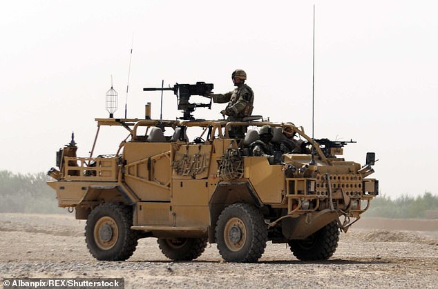 York told its local army unit not to bring its Jackal armoured fighting vehicle (pictured) to the city's Armed Forces Day celebration over the weekend