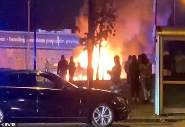 Pictures from the scene of the fatal incident appeared to show one vehicle in flames