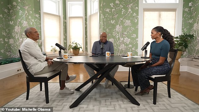 The former President of the United States, 63, was a guest on his wife's podcast IMO, which she co-hosts with her brother Craig Robinson, with the pair wasting no time in addressing the rumors of their separation