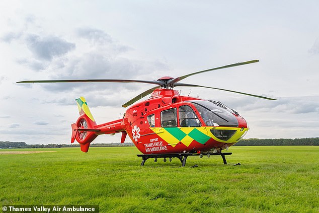 A crew from the Thames Valley Air Ambulance was reportedly scrambled at about 10.30am