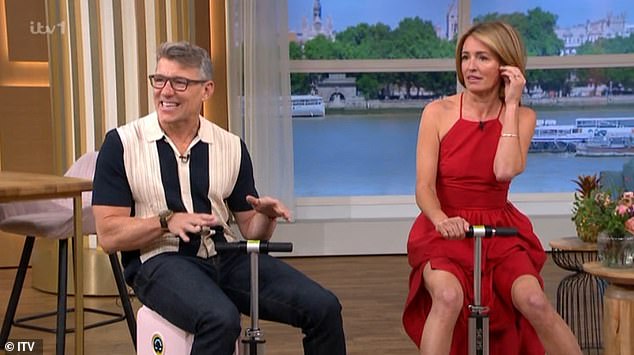 Ben Shephard left his co-host Cat Deeley squirming with a very rude swipe at her underwear just seconds into Tuesday's This Morning