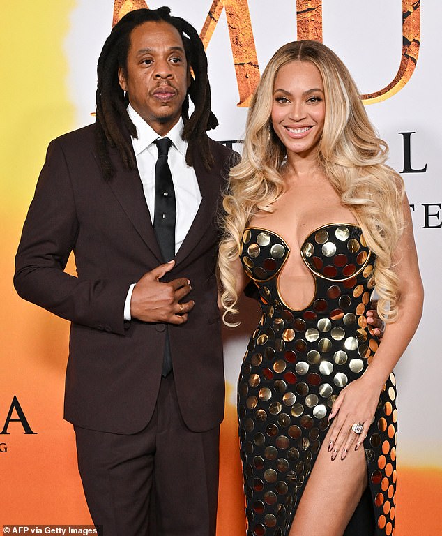 Beyonce, 43, and husband Jay-Z, 55, are set to go head-to-head as they compete for an Emmy after receiving nominations in the same category; seen in 2024 in Hollywood