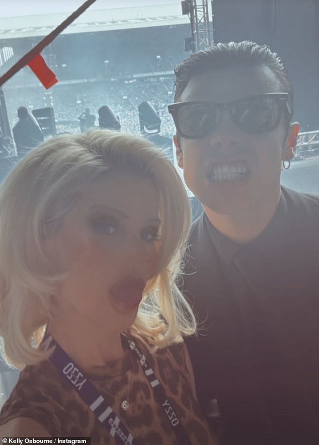 Yungblud was later pictured enjoying the show with Ozzy's daughter, Kelly Osbourne
