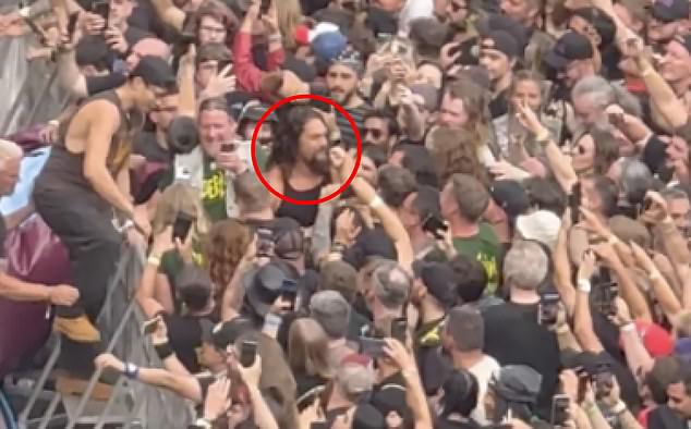 Jason Momoa joined fans in the mosh pit at Villa Park ahead of Black Sabbath's farewell show on Saturday evening