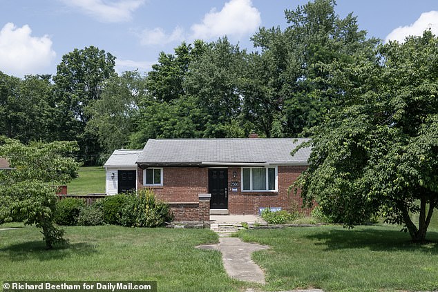 They live behind the blackout blinds lining every window and cameras covering all angles of the modest brick home (pictured) in Bethel Park, Pennsylvania