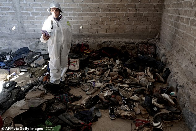 Two hundred pairs of shoes were discovered at Izaguirre ranch, the skeletal remains of dozens of people were found