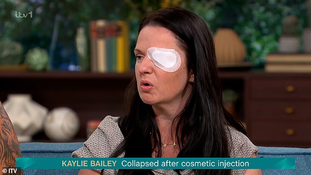 A mother who received a fake Botox treatment has revealed she nearly killed herself and her two young kids when she experienced double vision following the injections