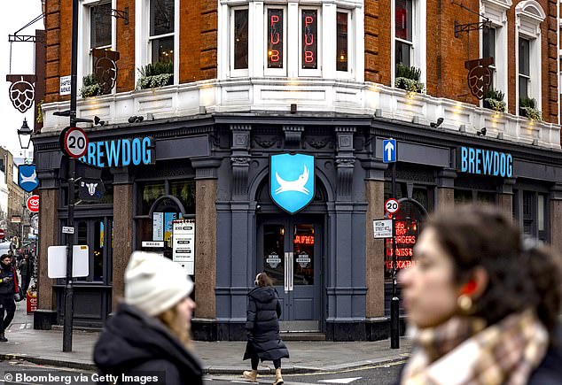 BrewDog has announced that it will close 10 bars across the UK including its Camden branch (pictured) as its financial performance stalls in a challenging market