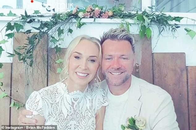 The Westlife star, 45, married blogger Danielle Parkinson in a beachside ceremony in Cornwall, with his two eldest daughters in attendance