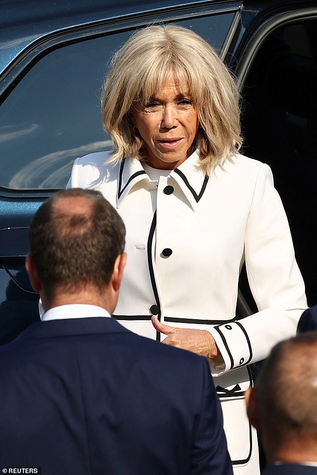France's first lady has taken her case against two women over claims she used to be man to the highest appeals court after a lower court let them off, her lawyer said Monday. Pictured: Sebastien Lecornu welcomes Brigitte Macron as she arrives to attend the annual Bastille Day military ceremony on the Place de la Concorde in Paris, France, July 14