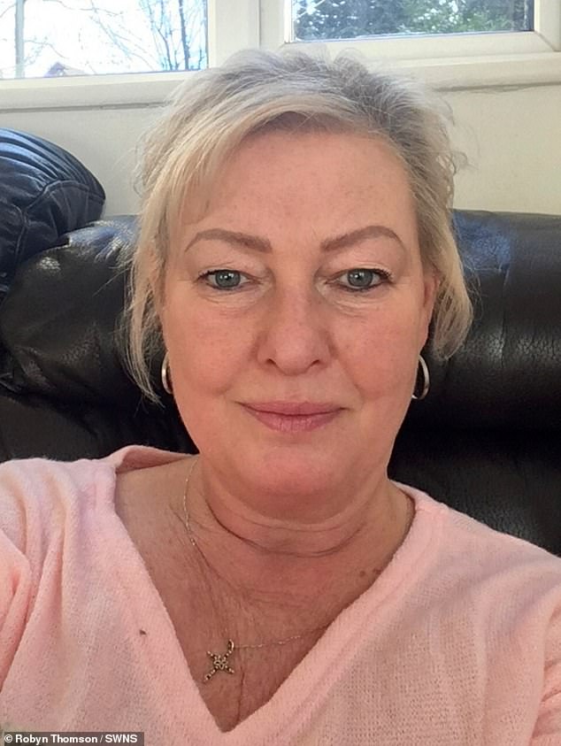 Yvonne Ford, 59, from Barnsley, South Yorkshire, was scratched on the leg by a small stray puppy lying under her sunbed while on holiday in Morocco with her husband in February - but thought nothing of it at the time