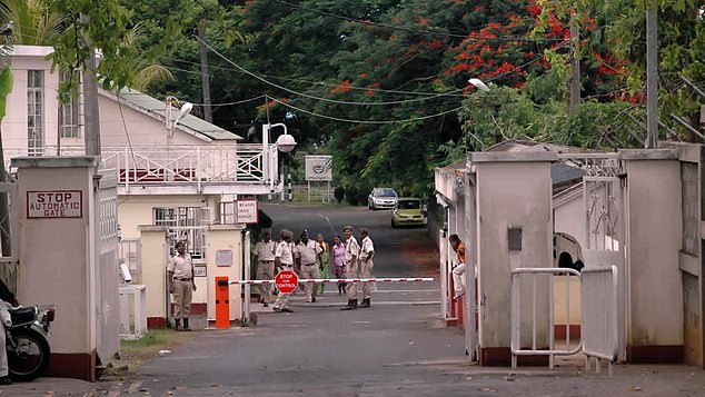 She faces waiting more than a year on remand in the womens' section of Beau Bassin Central Prison, pictured, just outside the island capital Port Louis before she is brought to trial