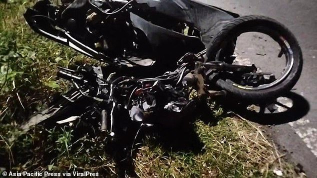 A British tourist was killed and his friend left in critical condition after a horror motorbike crash in Bali