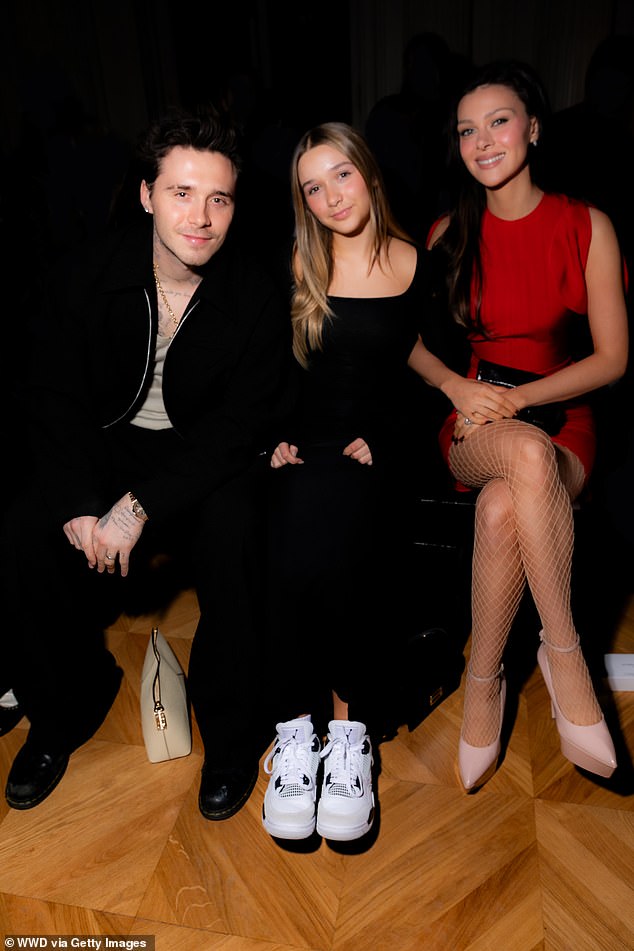And sources fear Harper could be 'collateral damage' should they fail to acknowledge her birthday celebration as the feud with her parents escalates (pictured together in 2024)
