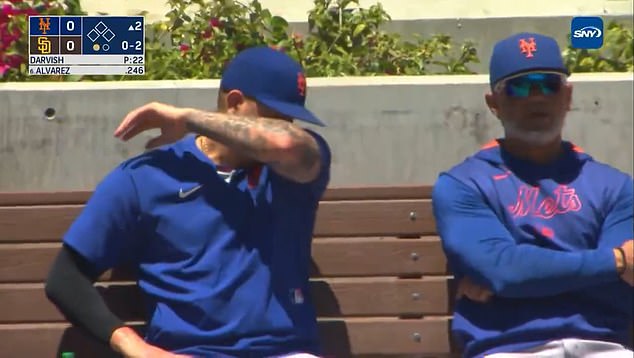 New York Mets' Jose Butto discovered that he was getting traded mid-game on Wednesday