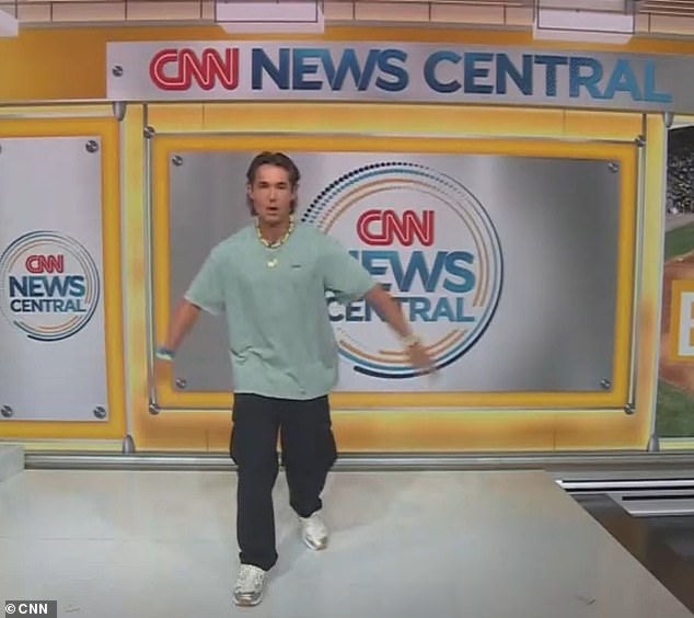 A CNN guest face-planted after attempting to perform a backflip live on-air Thursday