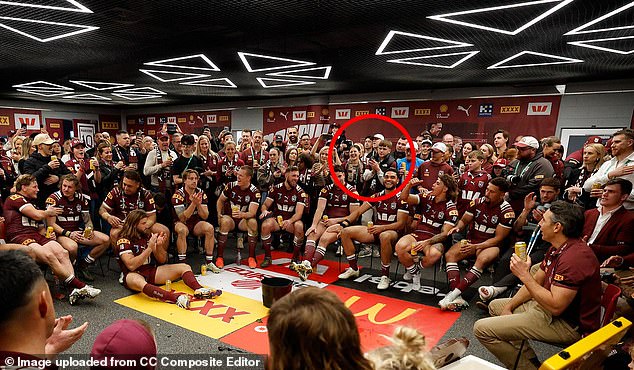Mike Tindall and his wife Zara were in attendance at Accor Stadium on Wednesday night to watch Queensland seal victory against New South Wales