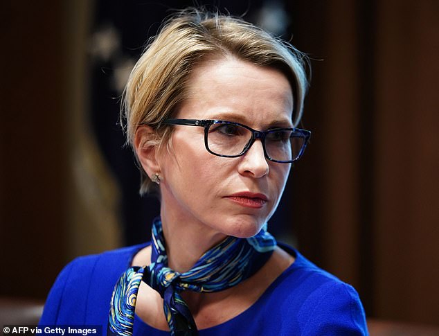 Setback: GSK chief executive Emma Walmsley saw shares fall 4.6 per cent, or 65p, to 1348p