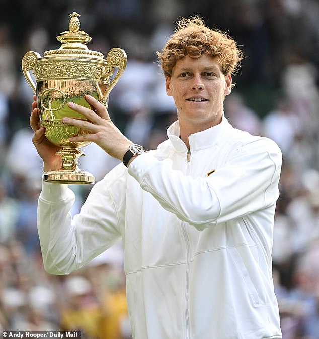 Jannik Sinner won the Wimbledon title for the first time as he overcame Carlos Alcaraz