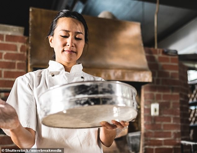 '[We use] either a tamis (pictured) with a plastic bench scraper or a China cap with a ladle used to push it through,' one chef said