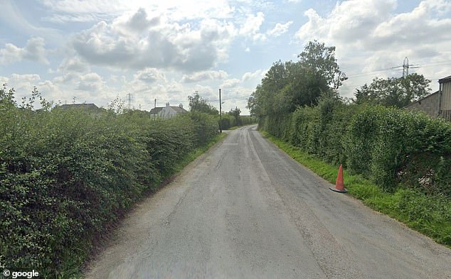 The incident happened on Stubbins Lane, Claughton-on-Brock, near Preston at 11am today