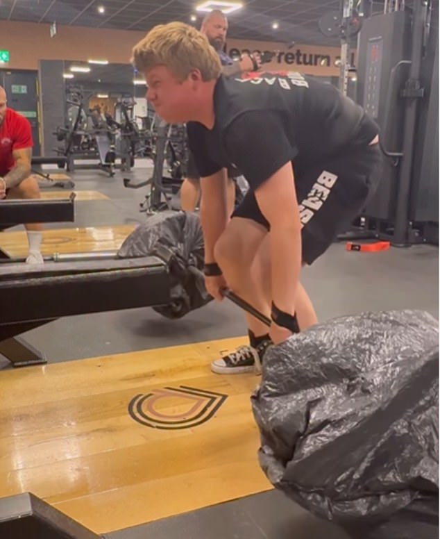 Eddie Hall's son Max allegedley deadlifted an 'unofficial' world record for a 12 year old of 150kg
