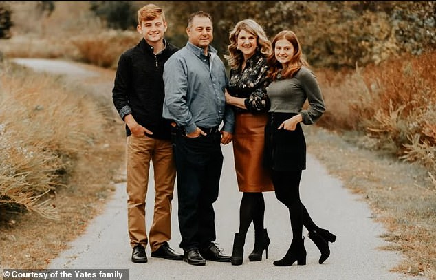 Kim Yates (second from the right) is pictured here with her husband Chris and two children, Zachary and Megan. Kim died by suicide three days after being released by AdventHealth Shawnee Mission Medical Center in Kansas