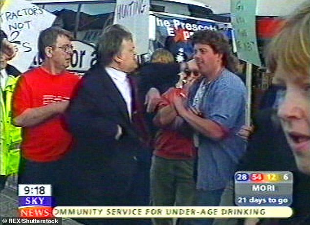 A former boxer, Lord Prescott was also remembered by many for punching a protester who threw an egg at him during an election campaign visit to North Wales in 2001
