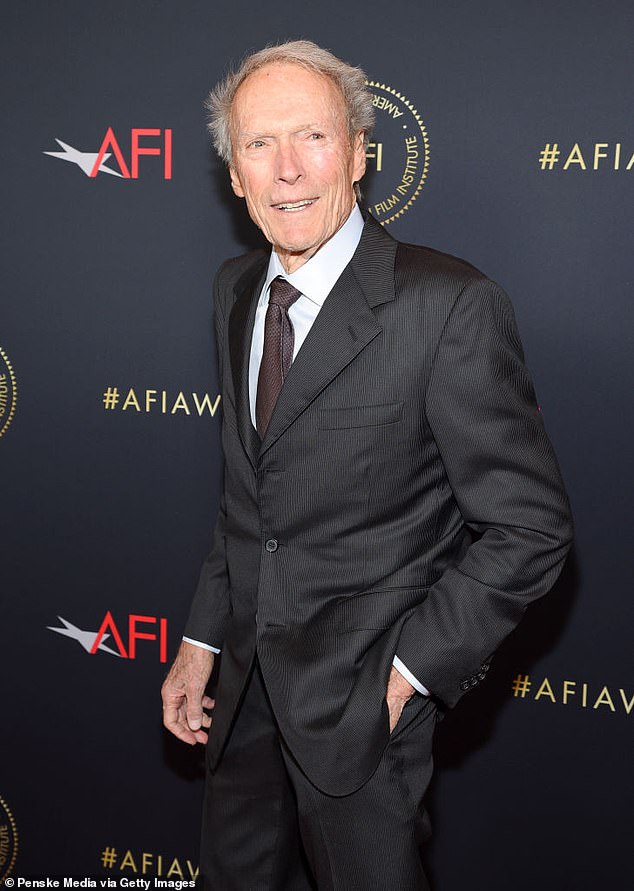 Eastwood is pictured above in 2020