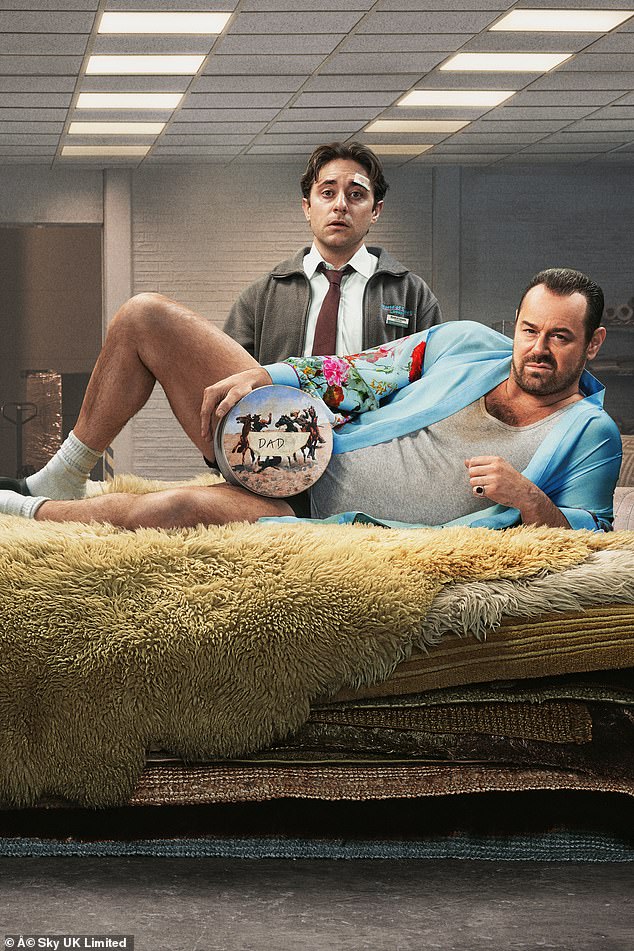 The actor, 47, portrays geezer Lee, who rocks up to his brother Glen's carpet factory hoping for a new chapter, in the Sky series, which will return to screens on Thursday