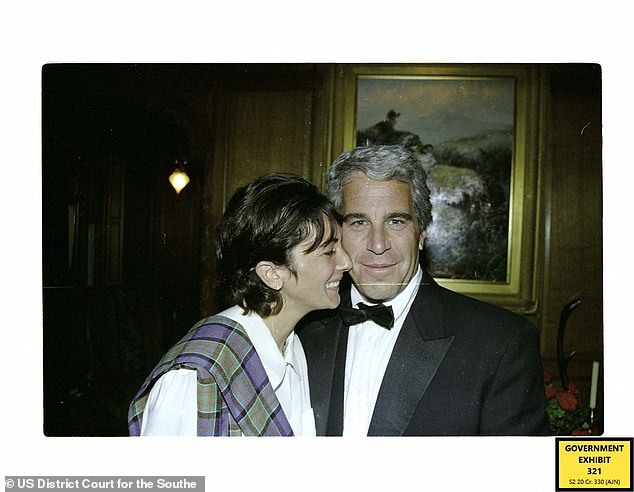 Maxwell, shown above with sex offender and accused child trafficker Jefferey Epstein, was a longtime partner of the disgraced financier. She is currently serving a 20-year sentence for sex trafficking