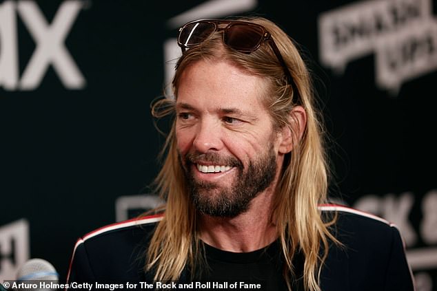 The 56-year-old rocker wrote last Wednesday: 'And... Taylor. Your name is spoken every day, sometimes with tears, sometimes with a smile, but you are still in everything we do, everywhere we go, forever' (pictured in 2021)