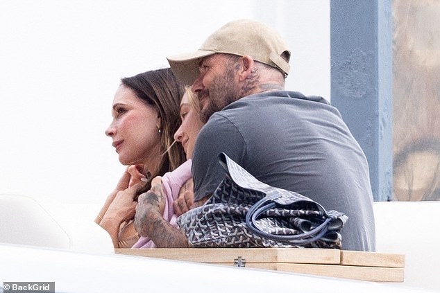 David Beckham and his wife Victoria have brushed off the furore surrounding their feud with son Brooklyn, as they enjoyed their annual summer yacht getaway