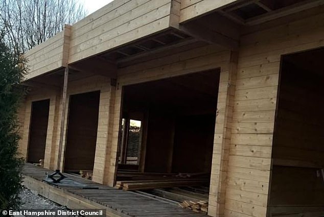 Andrew and Deborah Melbourne built the fully insulated home on their land west of Lovedean Lane in Waterlooville, a viewpoint across the South Downs National Park
