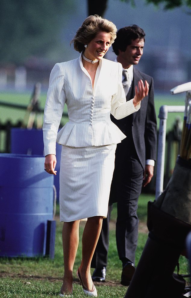 Princess Diana was said to be 'infatuated' with debonair English art dealer Oliver Hoare (pictured in 1986), with new details about the one-time lovers' passionate relationship revealed this week in journalist and royal biographer Sally Bedell Smith's latest Substack Royal Extras