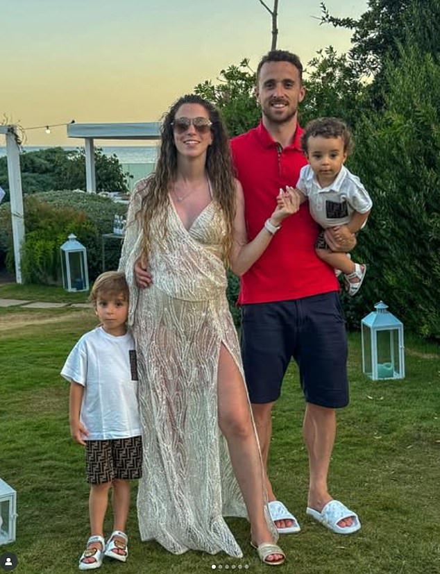 The tragic news comes just two weeks after Jota married his long-term girlfriend Rute Cardoso in Porto, his home city. The family pictured last year