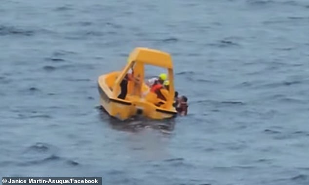 Shocked passengers watched  in horror as a young girl tumbled from a Disney cruise ship into the open Atlantic Ocean on Sunday morning triggering a frantic rescue effort