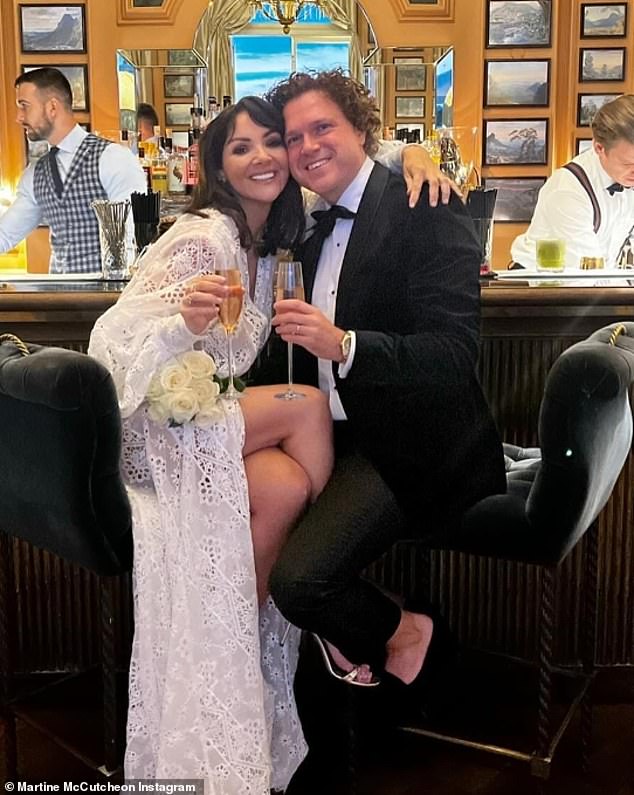 Martine McCutcheon and Jack McManus got married 2012 but announced their split late last year (Pictured after renewing their vows in 2022)