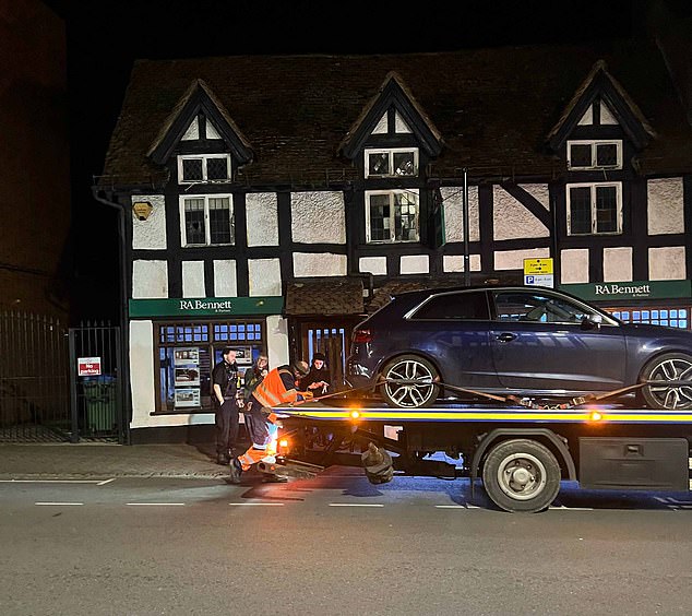 In February last year Emma Watson's Audi was impounded by police after a night out in the Rose and Crown pub in Stratford-upon-Avon