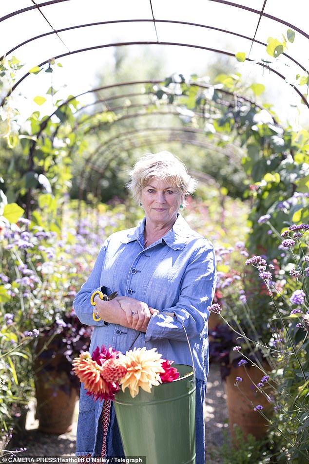 Gardening guru Sarah Raven. Her company has been hit by a perfect storm of a post-Covid decline