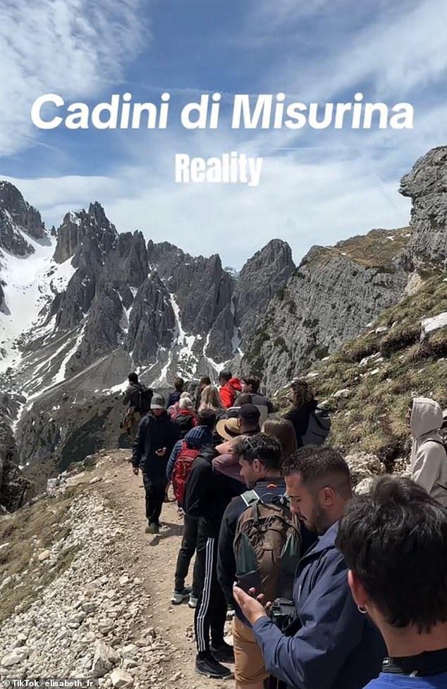 Over in Italy, concerns about overtourism raised its head this week: A TikTok video showed a huge queue of tourists lining up at a viewpoint to take snaps of the breathtaking landscapes