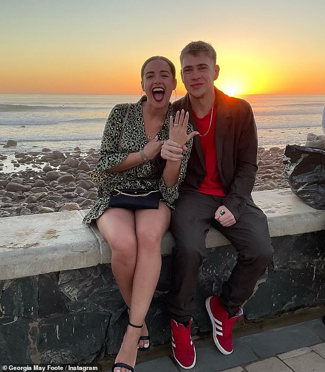 The actress - who also competed in Strictly Come Dancing in 2015 - married Kris in an intimate ceremony back in 2023 after getting engaged two years earlier (pictured)