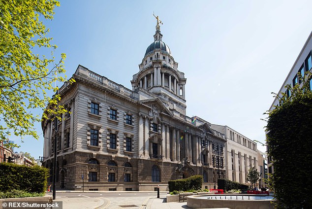 Woodger clapped as he was cleared of murder by an Old Bailey (pictured) jury in April but shook his head and fought with dock officers when convicted of manslaughter and robbery