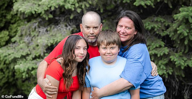 Even after losing everything in a devastating house fire, the Russo's greatest loss came the following morning when John Russo (pictured center left), 49, passed away from small cell lung cancer