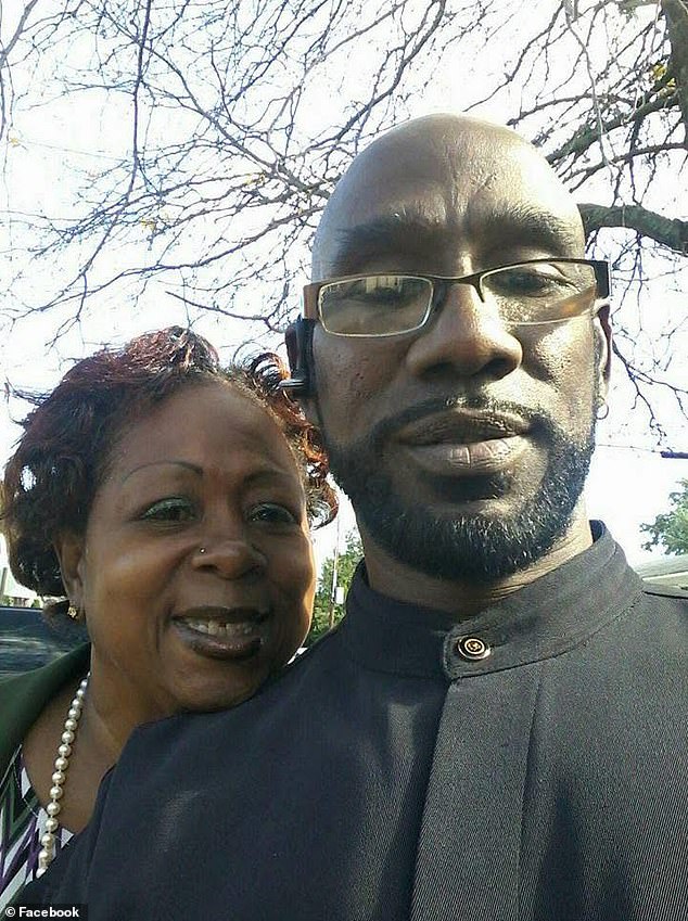 Keith McAllister (right) was fatally injured the Wednesday freak accident while he was trying to help his wife, Adrienne Jones-McAllister (left), off an MRI table